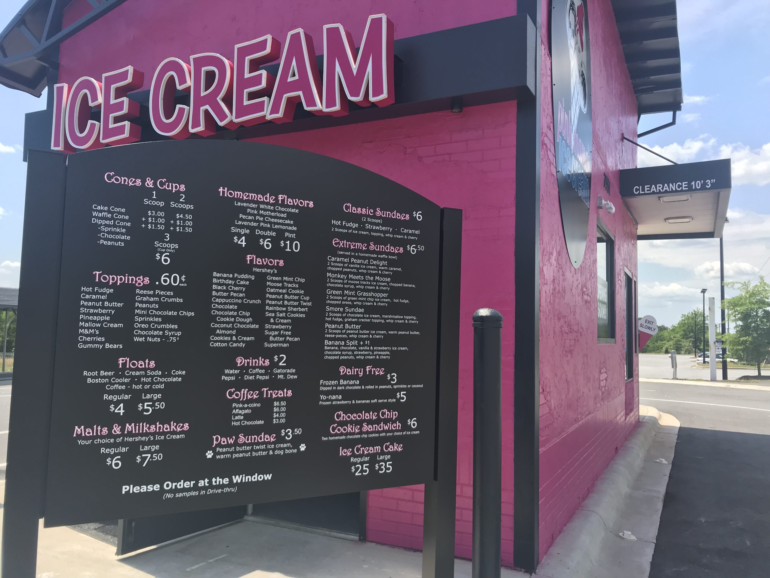 Pink on Pleasantburg Pink Mamas Ice Cream